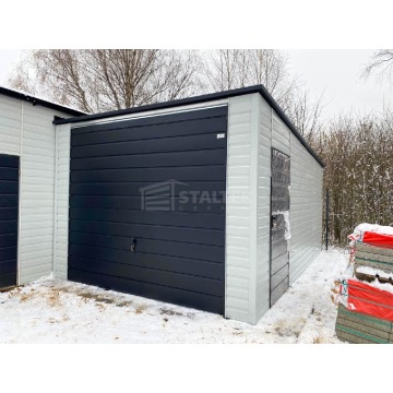 Garaż blaszany 3,5X5m -  brama - drzwi - biały... - Garaże i wiaty - Włocławek - zdjęcie 2