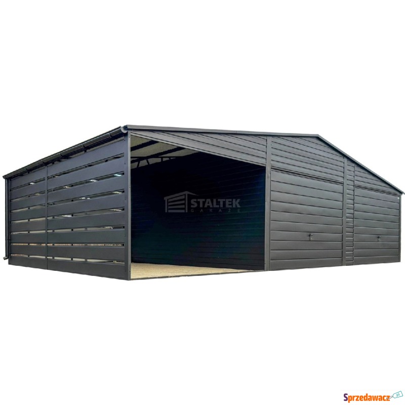 Garaż blaszany 6,5X5m wiata 3,5x5m 2X brama a... - Garaże i wiaty - Opole