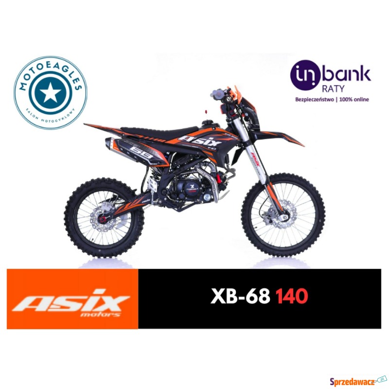Cross Asix XB-68 140 Transport Raty Fvat Manual... - Motocykle crossowe - Bicz