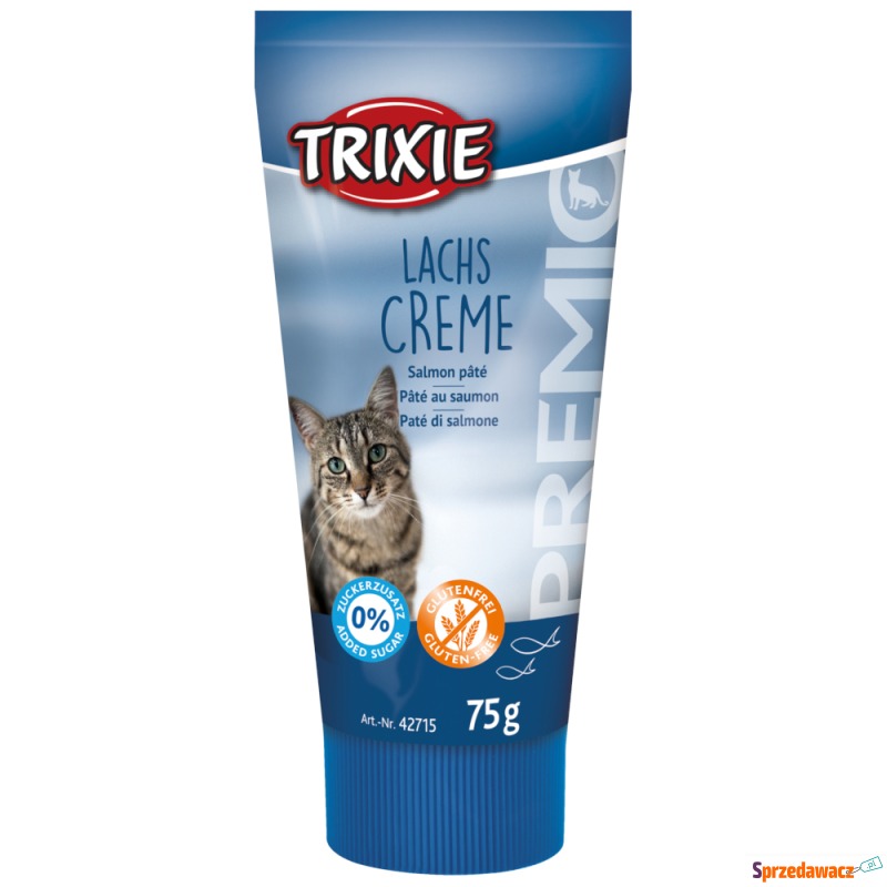 Trixie Premio, krem z łososiem...