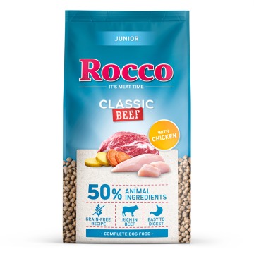 Rocco Junior Classic, wołowina z kurczakiem - 2 x 10 kg