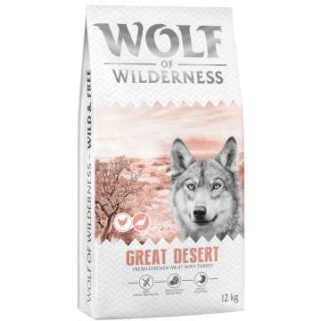Wolf of Wilderness Adult „Great Desert”, indyk - 2 x 12 kg: nowa receptura
