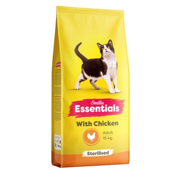 Smilla Essentials Adult Sterilised, kurczak - 2 x 15 kg