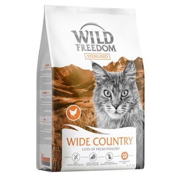 Wild Freedom Adult „Wide Country” Sterilised, drób - bezzbożowa receptura - NOWOŚĆ: 6,5 kg