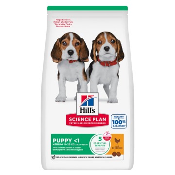 Hill's Science Plan Puppy <1 Medium, z kurczakiem - 14 kg