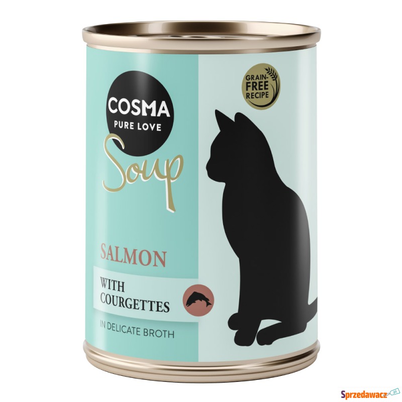 Megapakiet Cosma Soup, 24 x 100 g - Łosoś z c... - Karmy dla kotów - Dębica