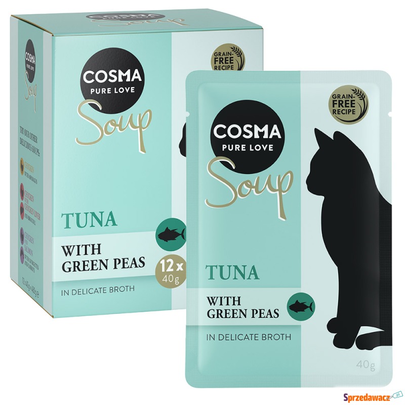 Megapakiet Cosma Soup, 24 x 40 g  - Tuńczyk z... - Karmy dla kotów - Szczecin