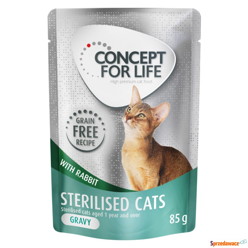 Concept for Life Sterilised Cats w sosie, królik... - Karmy dla kotów - Lublin