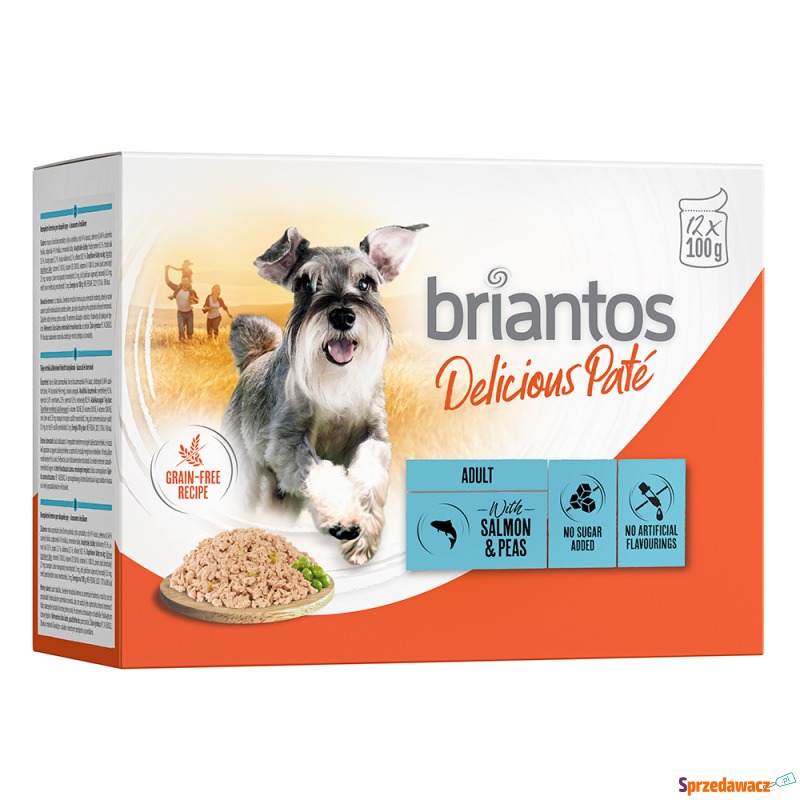 Megapakiet Briantos Delicious Paté, 48 x 100 g... - Karmy dla psów - Zaścianki