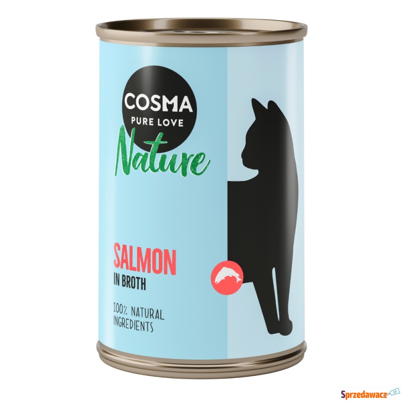 Cosma Nature, 6 x 140 g - Łosoś - Karmy dla kotów - Płock
