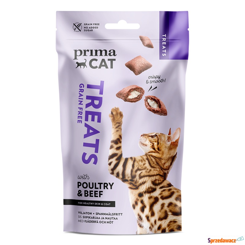 PrimaCat Crunchy Treats Skin & Coat, drób i w... - Przysmaki dla kotów - Wrocław