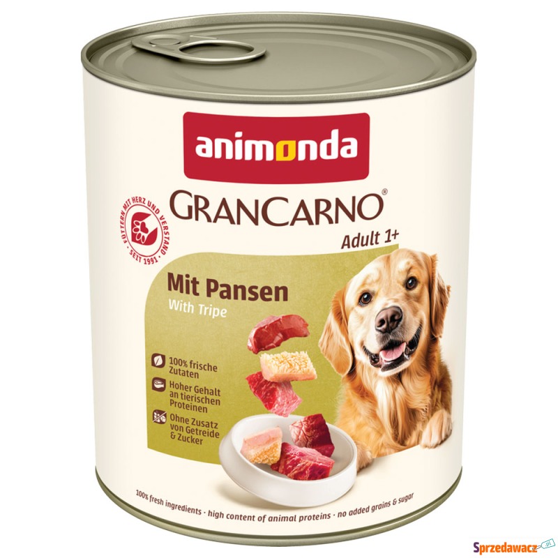 animonda GranCarno Original Adult, 6 x 800 g -... - Karmy dla psów - Wrocław