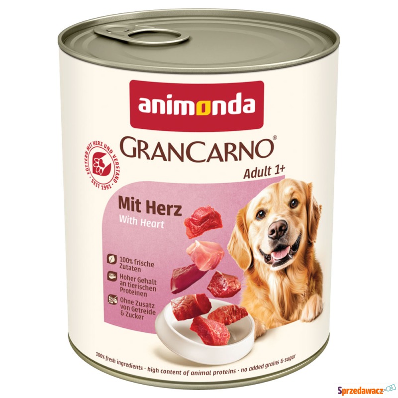 animonda GranCarno Original Adult, 6 x 800 g -... - Karmy dla psów - Gliwice