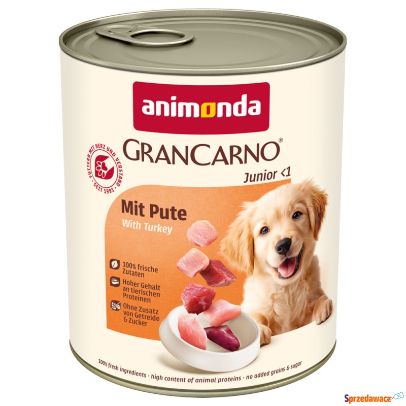 animonda GranCarno Original Junior, 6 x 800 g... - Karmy dla psów - Grudziądz