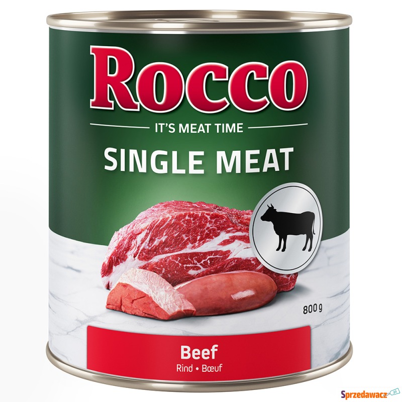 Korzystny pakiet Rocco Single Meat, 12 x 800 g... - Karmy dla psów - Katowice