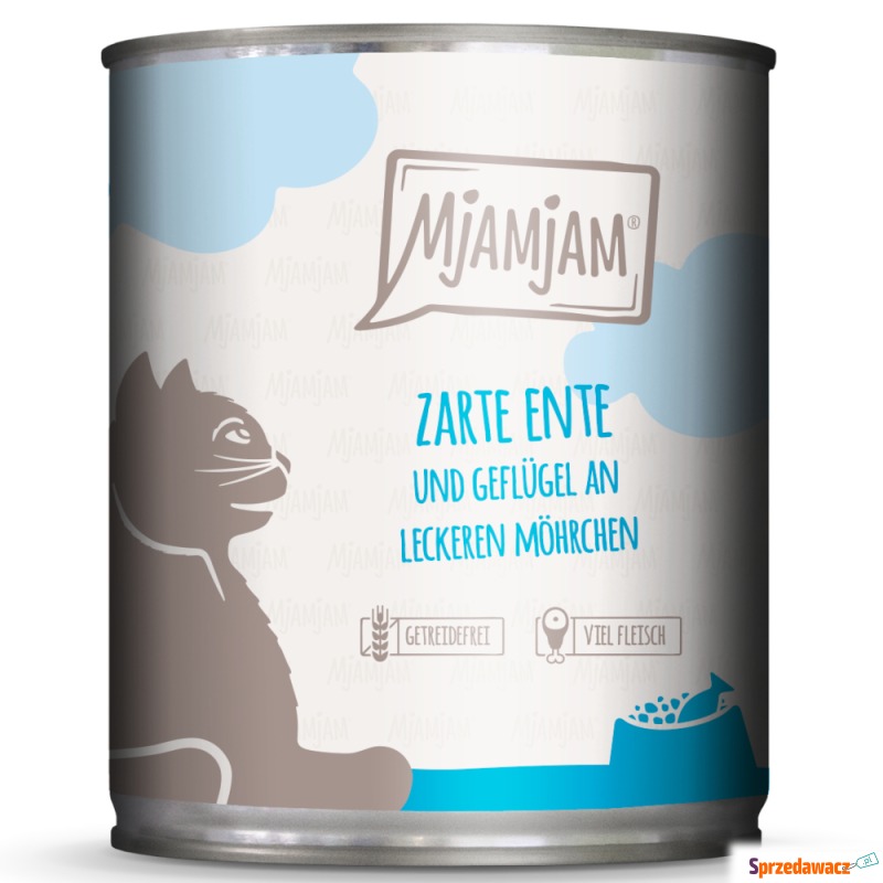 MjAMjAM, 6 x 800 g  - Delikatna kaczka i drób... - Karmy dla kotów - Warszawa