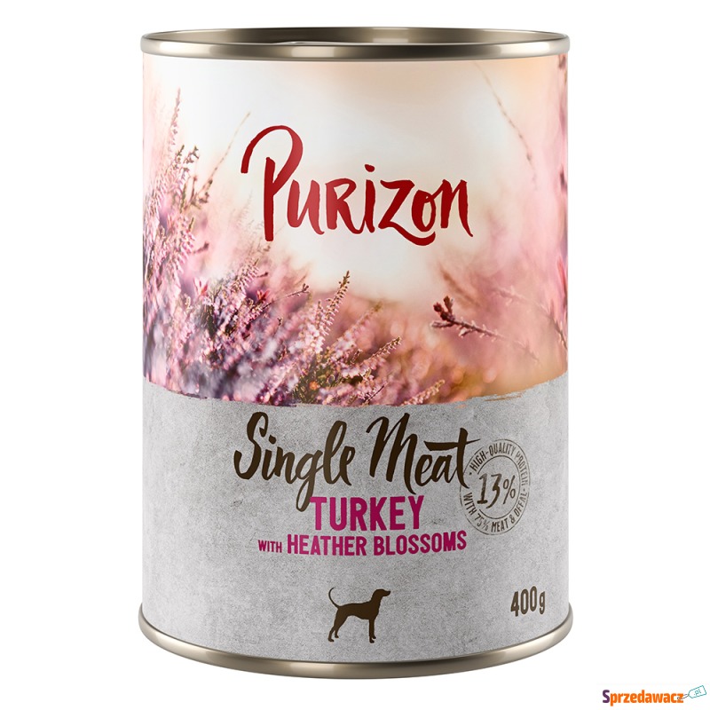 Pakiet Purizon Single Meat, 24 x 400 g - Indyk... - Karmy dla psów - Bydgoszcz