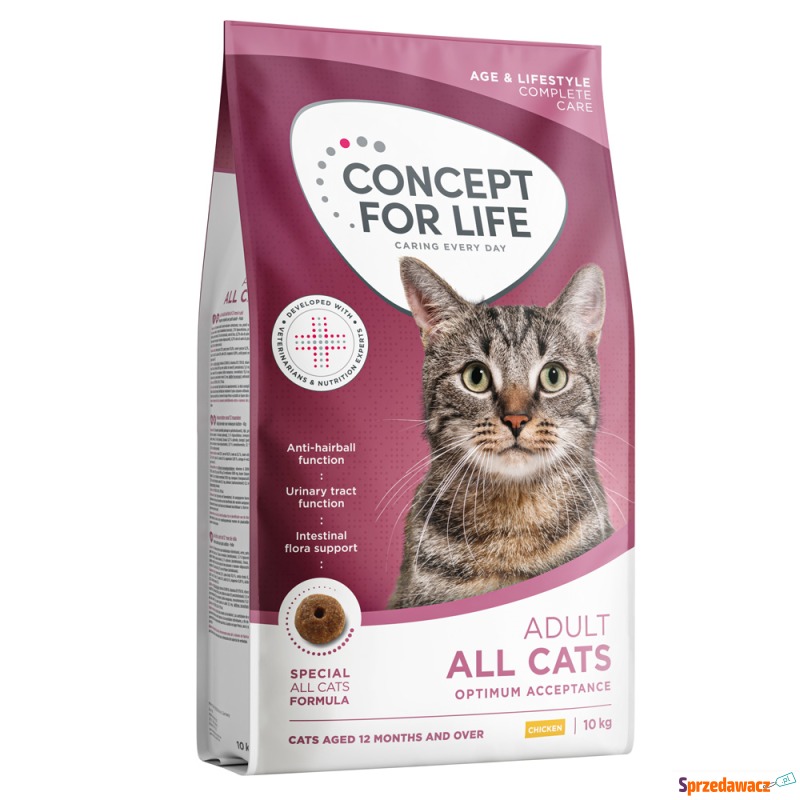 8 + 2 kg gratis! Concept for Life, karma sucha,... - Karmy dla kotów - Lublin