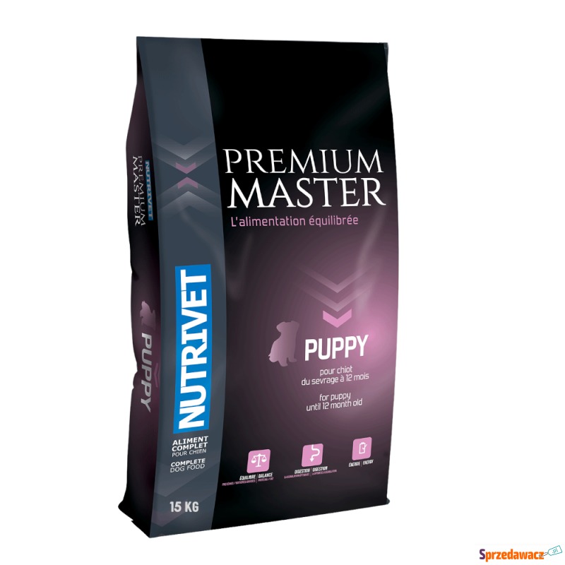 Nutrivet Premium Master Puppy, kurczak - 2 x 15 kg - Karmy dla psów - Bielsko-Biała