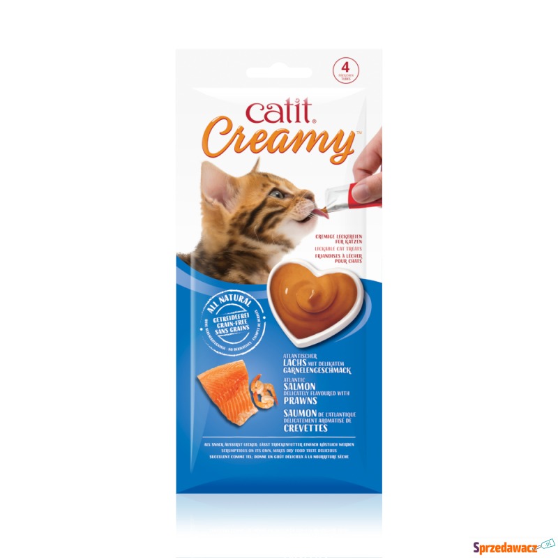 Catit Creamy, 4 x 10 g - Łosoś...