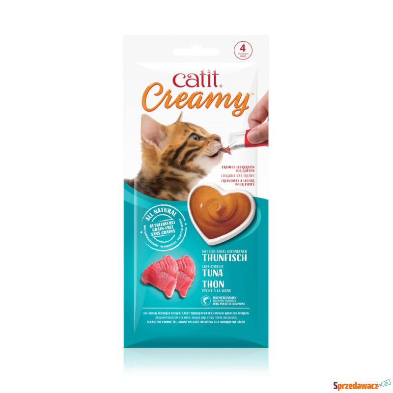 Catit Creamy, 4 x 10 g - Tuńczyk