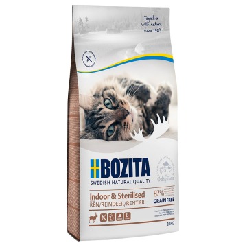 Bozita Grainfree Indoor & Sterilised, renifer - 2 x 10 kg