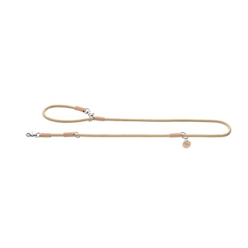 HUNTER regulowana smycz dla psa Malia, beżowa - 200 cm długość, 10 mm szerokość