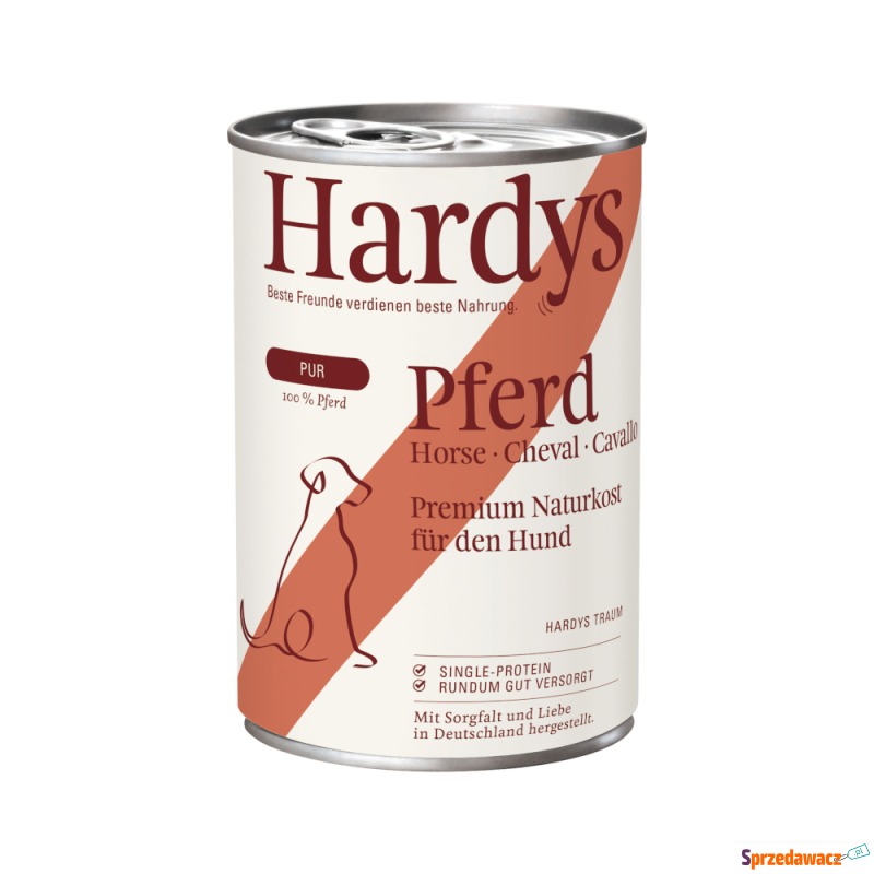 Korzystny pakiet Hardys Pur, 24 x 400 g - Konina - Karmy dla psów - Czarne