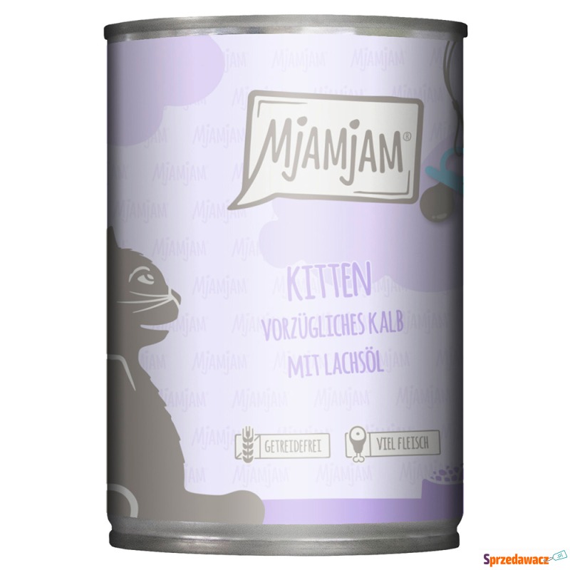 MjAMjAM Kitten, 6 x 400 g  - Wykwintna cielęcina... - Karmy dla kotów - Gołków