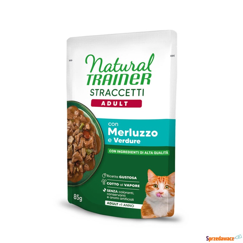Natural Trainer Straccetti Adult, paski w sosie,... - Karmy dla kotów - Opole