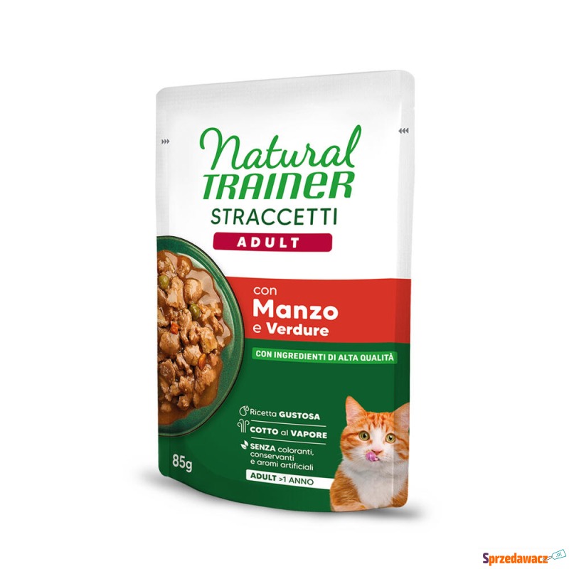 Natural Trainer Straccetti Adult, paski w sosie,... - Karmy dla kotów - Kalisz