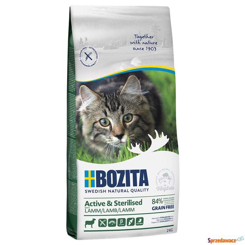 Bozita Grainfree Active & Sterilised, jagnięcina... - Karmy dla kotów - Mielec
