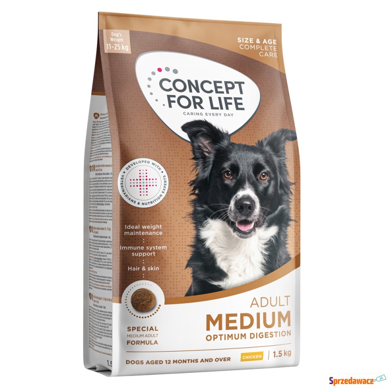 Concept for Life Medium Adult - NOWOŚĆ: 1,5 kg - Karmy dla psów - Olsztyn