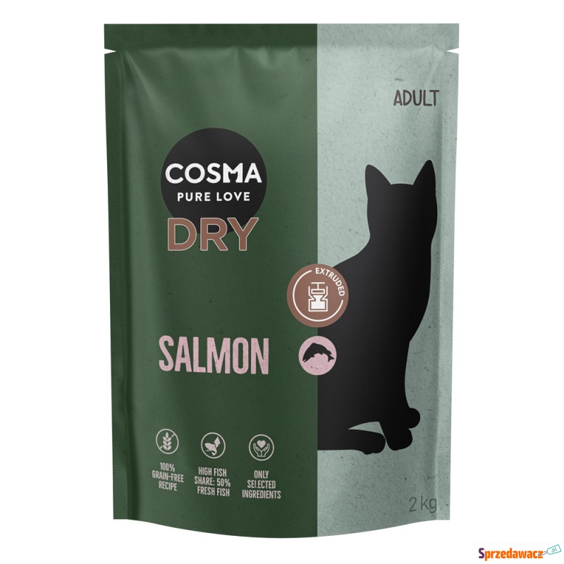 Cosma Extruded, łosoś - 2 kg - Karmy dla kotów - Tarnobrzeg