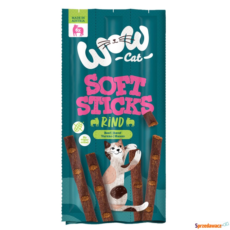 WOW Cat Soft Sticks, 6 x 5 g - Wołowina, 72 x... - Przysmaki dla kotów - Kutno