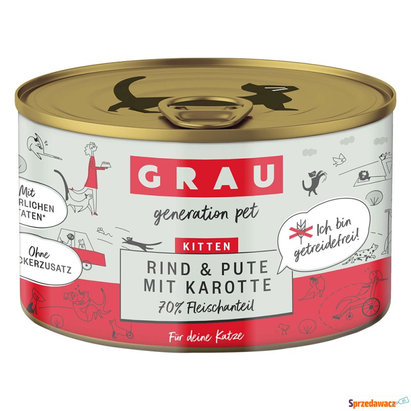 Pakiet GRAU Kitten, bez zbóż, 12...