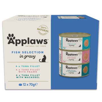 Megapakiet Applaws Cat w sosie, 48 x 70 g - Pakiet mieszany (3 smaki)