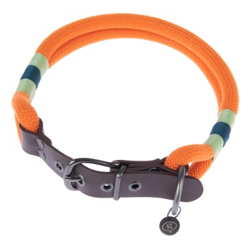 Nomad Tales Spirit, obroża, kolor tangerine - Rozmiar XS: obwód szyi: 30 - 36 cm, szer. 30 mm