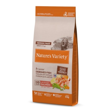 Nature's Variety No Grain Medium/Maxi Adult, łosoś - 2 x 12 kg