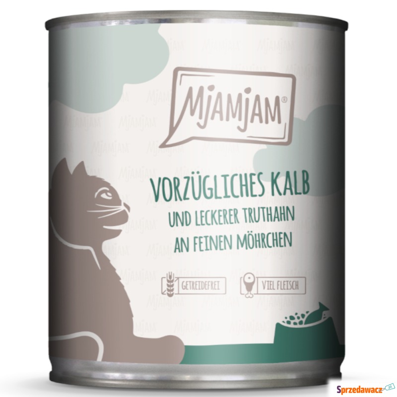 MjAMjAM, 6 x 800 g  - Pyszna cielęcina i smaczny... - Karmy dla kotów - Inowrocław