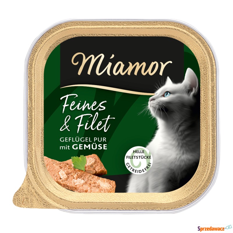 Miamor Feines & Filet, 16 x 100 g - Drób i warzywa - Karmy dla kotów - Kielce