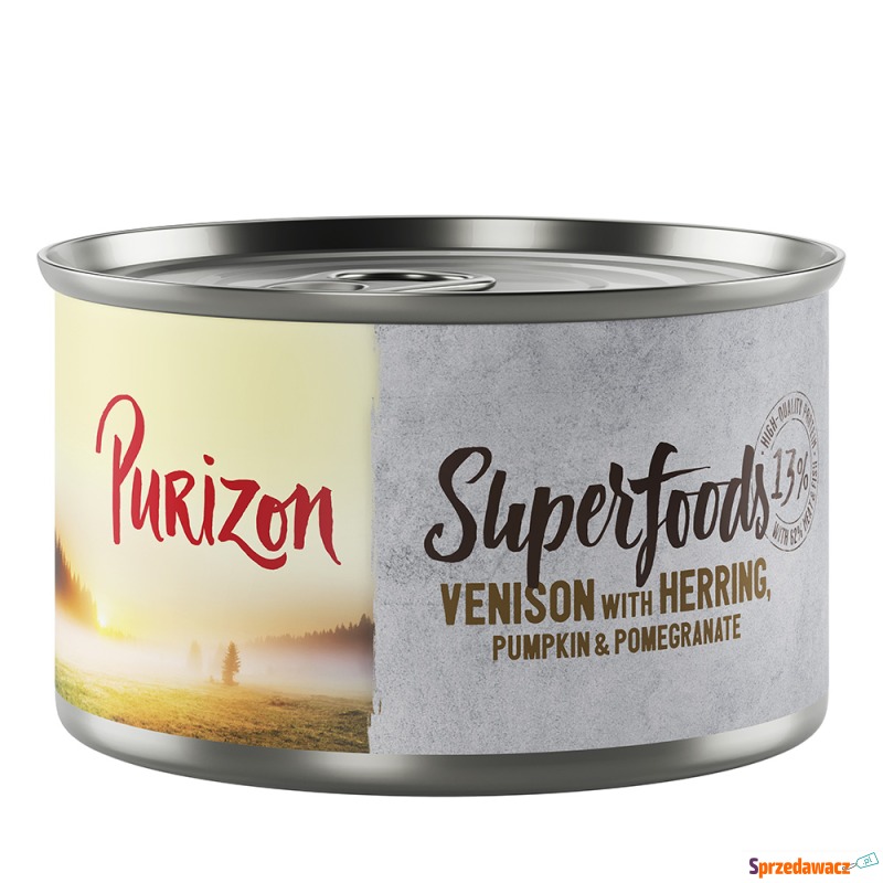 Purizon Superfoods, 12 x 140 g - Dziczyzna ze... - Karmy dla psów - Opole