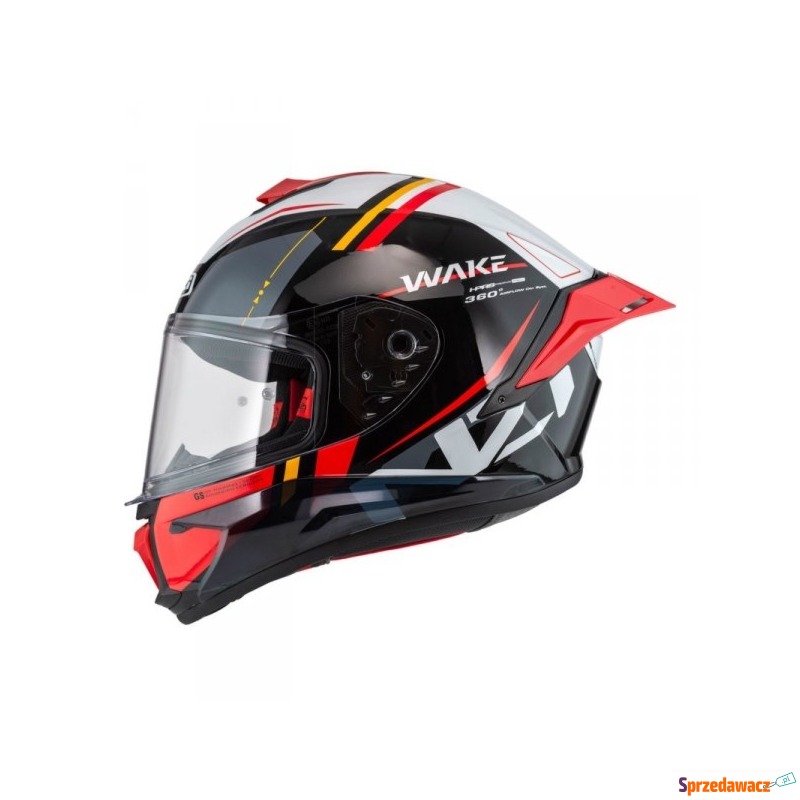 Kask Motocyklowy NZI Wake Stream Booster Stripes... - Kaski motocyklowe - Bielsko-Biała