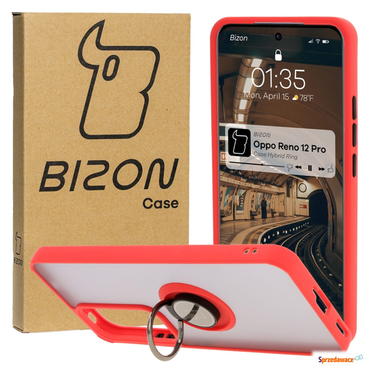 Etui z uchwytem na palec Bizon...