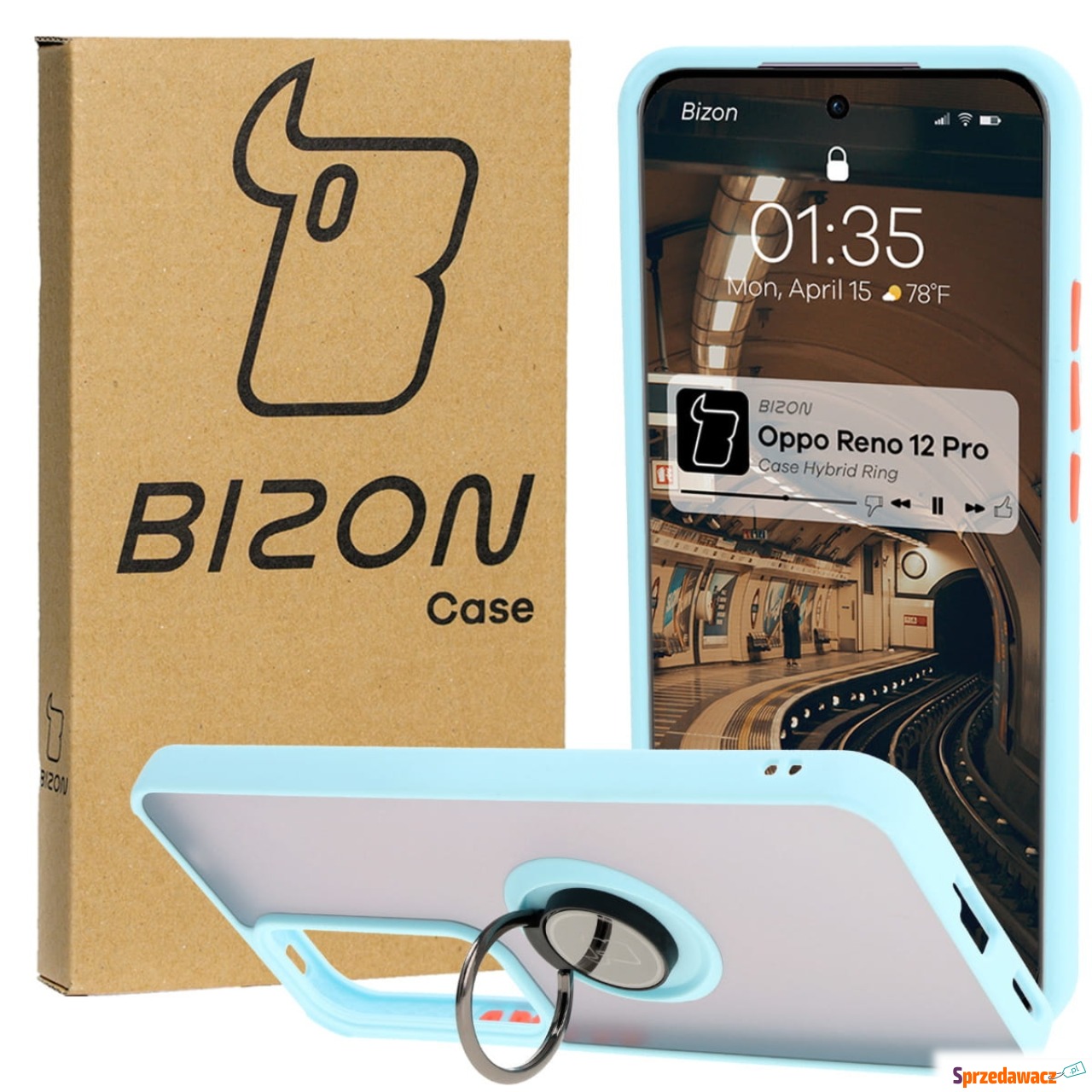 Etui z uchwytem na palec Bizon...