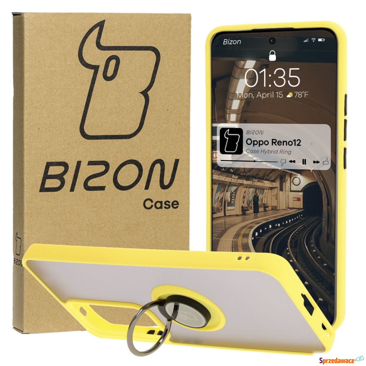 Etui z uchwytem na palec Bizon...