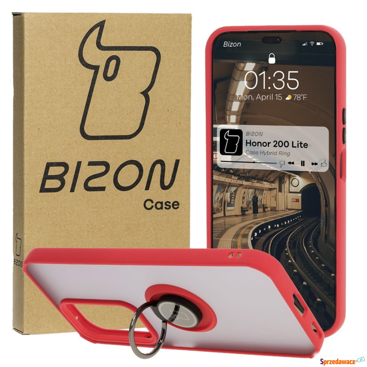Etui z uchwytem na palec Bizon...