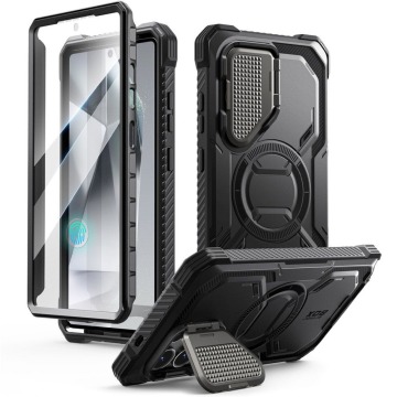 Etui pancerne Supcase i-Blason Armorbox Mag SP do Galaxy S25 Ultra, do MagSafe, czarne