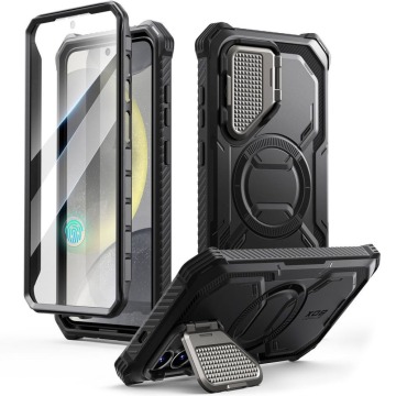 Etui pancerne Supcase i-Blason Armorbox Mag SP do Galaxy S25 Plus, do MagSafe, czarne