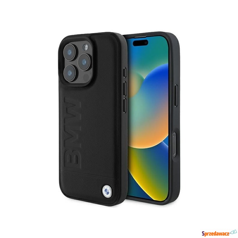 Etui BMW Leather Hot Stamp do iPhone 16 Pro do... - Etui na smartfony - Tarnów